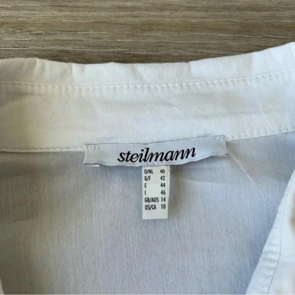 Steilmann Stretchy Patchwork Button Down Shirt - Picture 5 of 16